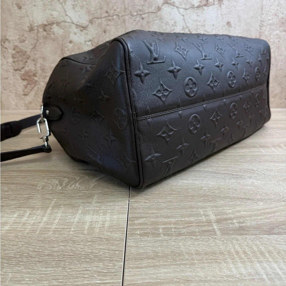 🔥 Louis Vuitton X EDUN Monogram Revelation Keepall 45 Bandouliere in mocha brown